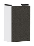 Szafka pod małą umywalkę wisząca Xevolos E z drzwiami lewymi 340/245, biały matowy, front ciemnoszary