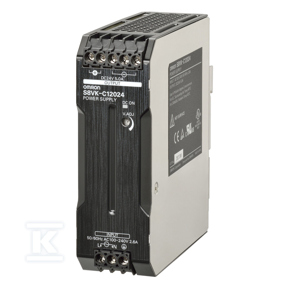 Zasilacz typu Lite, 120 W, 24 VDC, 5 A, - S8VK-C12024
