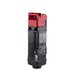 Przełącznik bezpieczeństwa drzwi osłonowych D4SL-N,M20,3NC+3NC,cewka 24VDC,blokada elektromechaniczna,wskaźnik LED,złącze,głowica żywiczna