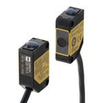 Czujnik fotoelektryczny E3ZS,przekaźnikowy,barierowy,czerwona dioda LED,kategoria bezpieczeństwa PLc,zasięg 3 m,DC,3-przewodowy,PNP,kabel 2 m