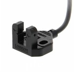 Czujnik fotomiczny w kształcie litery L,szczelina 5 mm,wyjście NPN,napięcie 5-24 Vdc,kabel 2 m