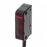 Czujnik fotoelektryczny dyfuzyjny,odbicie ograniczone,szeroka wiązka,obiekty błyszczące/nierównomierne,10-60 mm,PNP,kabel 2 m
