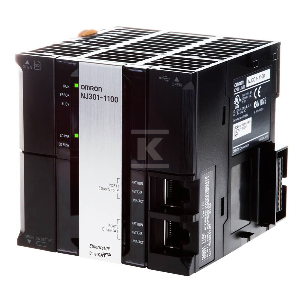 Sterownik PLC Sysmac NJ3 CPU, 5 MB - NJ301-1100