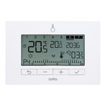 Тижневий регулятор температури, 230V, радіо, (+ реле) тип: LPW-23 білий