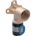 Kolanko przyłączeniowe Geberit FlowFit 90°, materiał: bezołowiowy brąz, d=20mm, Rp=1/2'', L=7,8cm