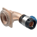 Kolanko przyłączeniowe Geberit FlowFit 90° do spłuczek podtynkowych, materiał: bezołowiowy brąz, d=16mm, Rp=1/2''