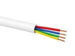 Câble de télécommunication d'alarme YTDY 4x0,5 LSOH B2ca, 100 m, blanc, Q-LANTEC.