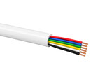 Câble de télécommunication pour alarme et interphone YTDY 6x0,5 LSOH B2ca, 100 m, blanc, Q-LANTEC.