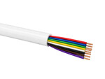Câble de télécommunication pour alarme et interphone YTDY 8x0,5 LSOH B2ca, 100 m, blanc, Q-LANTEC.
