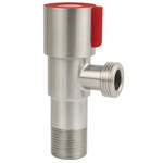 Zawór kątowy nierdzewny z ćwierćobrotową ceramiczną głowicą zamykającą 1/2" GZ 3/8" GZ
