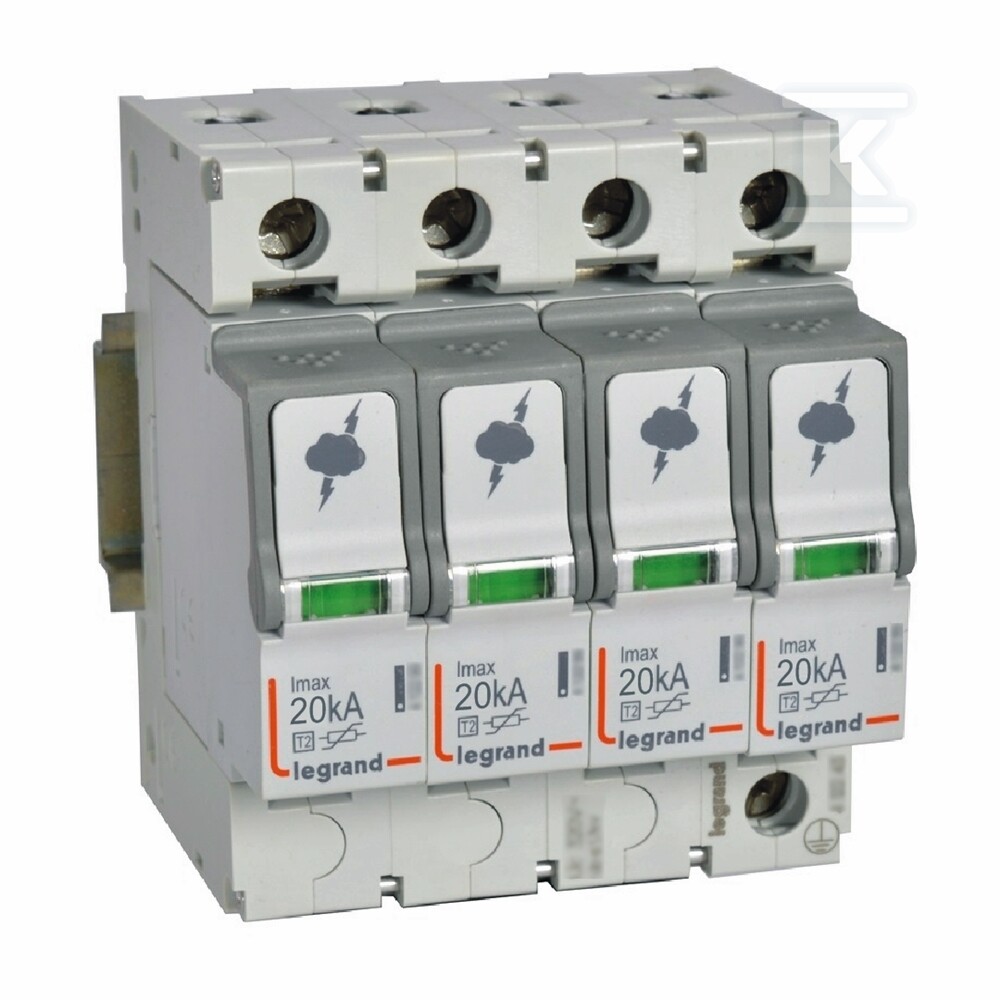 Přepěťová ochrana T2 20 KA 4P - 412223