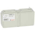 Plastic base for flush-mounted junction box 2x3 modules