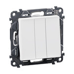 Conector triplu alb VALENA LIFE