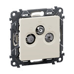 TV-RD-SAT socket cream VALENA LIFE