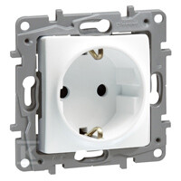 Zásuvka SCHUKO bílá - šroubové svorky s - 764529