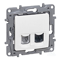 Роз'єм RJ12+RJ45 КАТ. 5E UTP білий - 764570