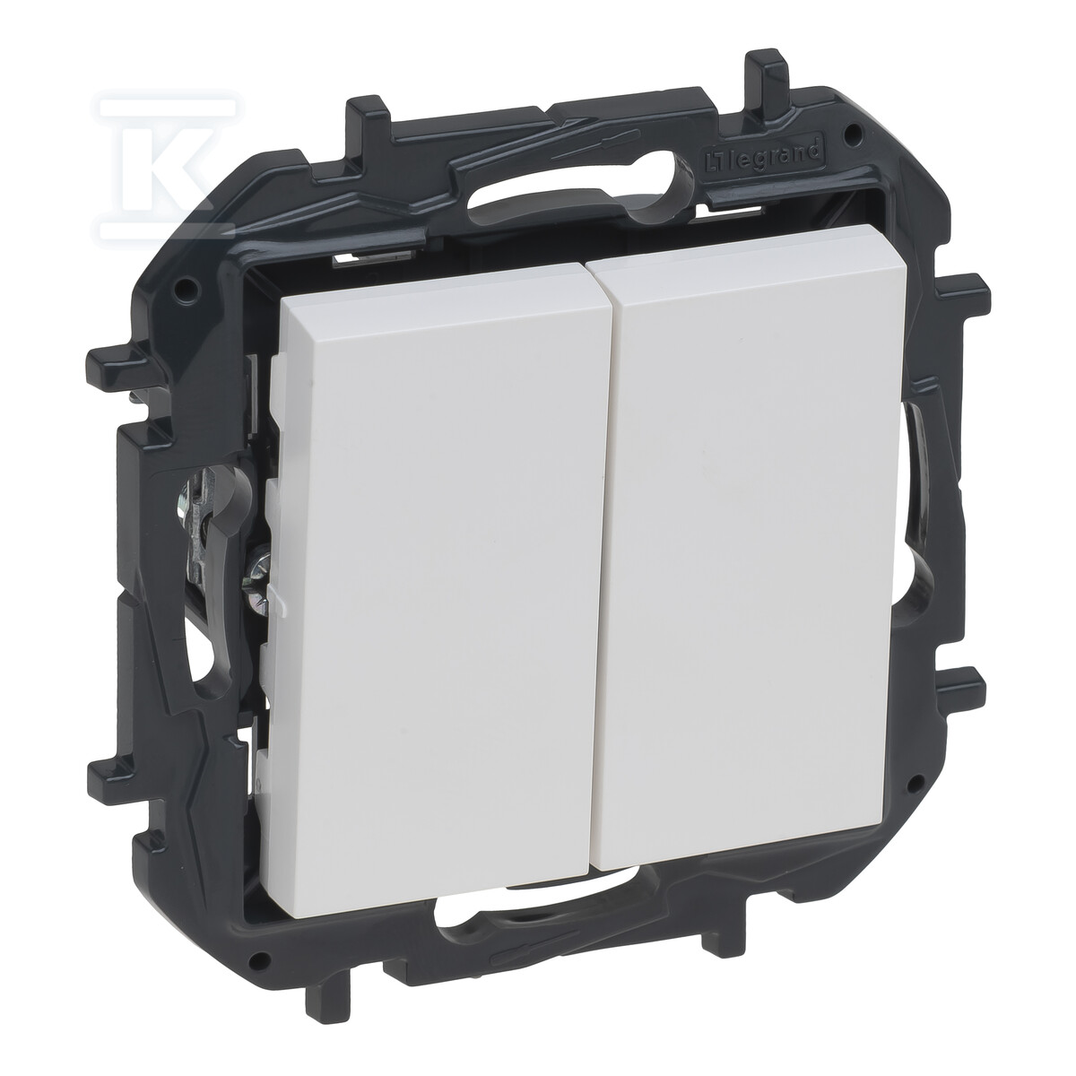 Double stair switch 10AX - white color, - 863108B