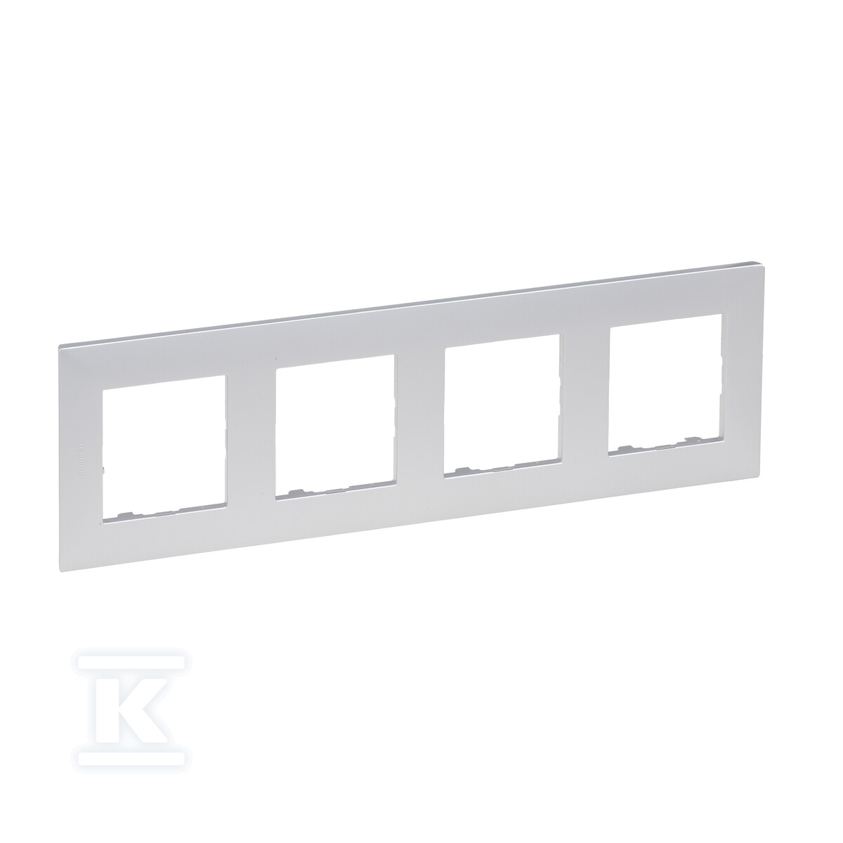 4-fach Rahmen - Farbe Aluminium, NILOE - 863394