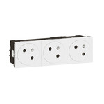 Gniazdo DLP 3x2P+Z 6 modułów białe 16A 250V~ podłączenie automatyczne M45
