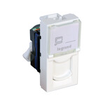 Gniazdo 1 x RJ 45 kat. 6 UTP - 1 modułowe - biały antybakteryjne