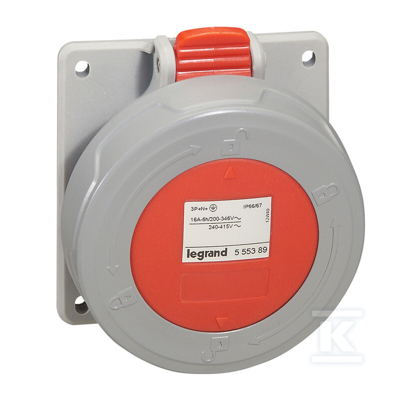 Steckdose 32 A 3P+N+Z 400 V IP67 - 555489