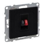 Enchufe de altavoz simple, NEGRO SUNO