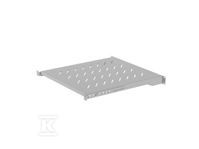 Полиця для шаф 19" 800 мм сіра - AK-1005-S