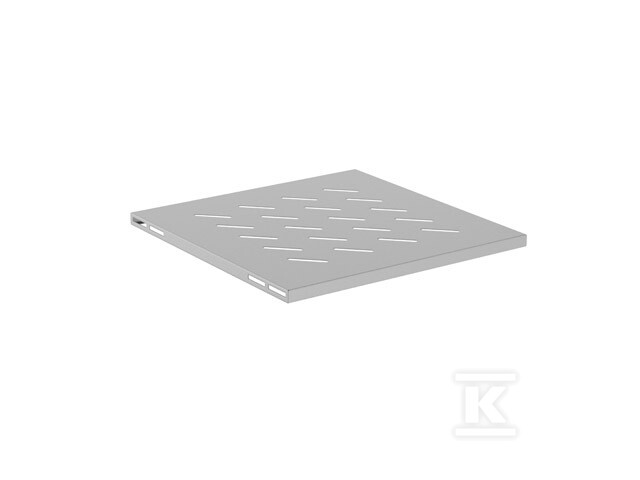 Полиця для шаф 19" 600 мм сіра - AK-1017-S