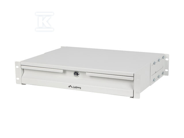 Шухляда для шаф 19" 2U 360 мм сіра - AK-2001-S