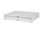 Rack fiók 19" 2U 360 mm szürke (2U/483x360mm, terhelhetőség 90 kgig, 4 pontos szerelés)