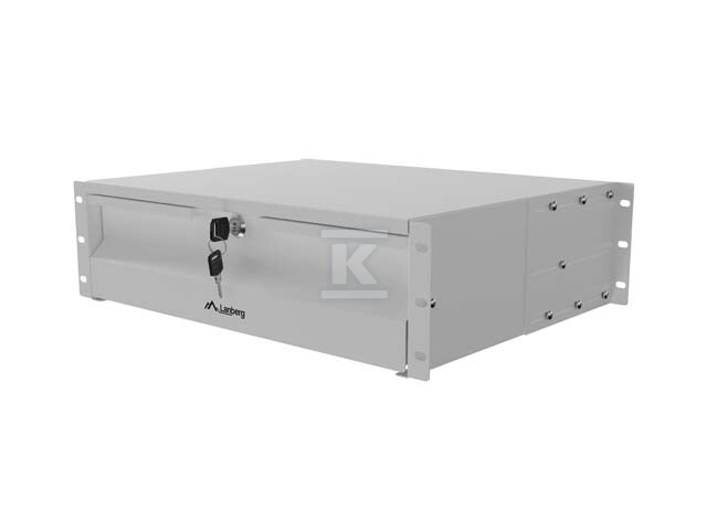 Шухляда для шаф 19" 3U 360 мм сіра - AK-2003-S