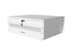 Szekrényfiók 19" 4U 360 mm szürke (4U/483x360mm, terhelhetőség 90 kgig, 4 pontos szerelés)