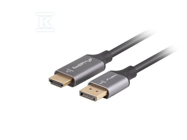 Кабель DISPLAYPORT(m) - HDMI(m) 1M 4K - CA-DPHD-20CU-0010-BK
