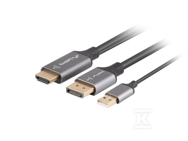Кабель HDMI(m)-DISPLAYPORT(m) 1M 4K - CA-HDDP-20CU-0010-BK