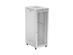 Armário de instalação RACK de chão 19" 42U 800x1000 cinza portas perfuradas LCD (flat pack)
