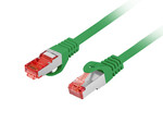 Patchcord KAT.6 S/FTP LSZH CU 0.25M zielony fluke passed