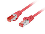 Patchcord KAT.6 S/FTP LSZH CU 20M czerwony fluke passed