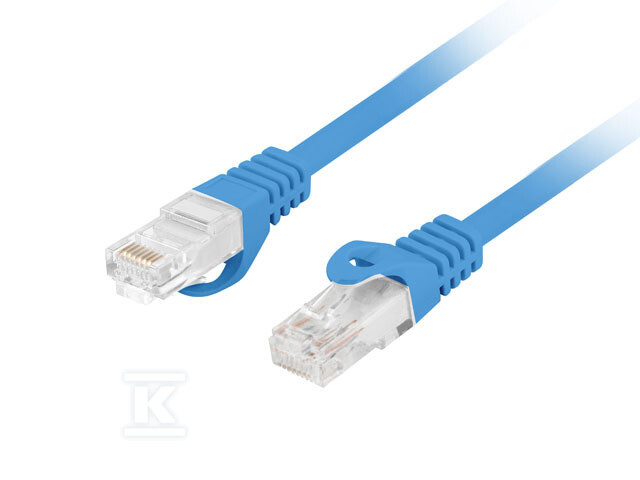 Patchcord KAT.6 UTP LSZH CU 0.25M azul - PCU6-10CU-0025-B