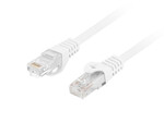 Patchcord KAT.6 UTP LSZH CU 1M biały fluke passed