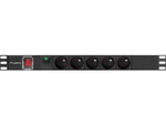 Barra de alimentação RACK PDU 19" 1U 10 A 5X 230 V PL 2M preta C14