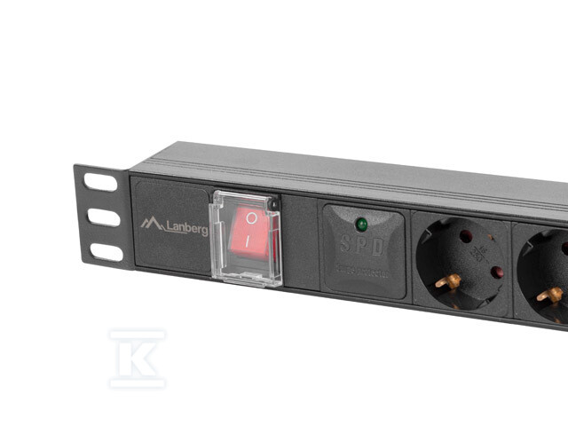 Barra de alimentação RACK PDU 19" 1U 10 - PDU-05F-0200-IEC-BK