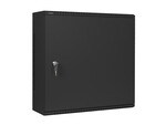 Szekrény RACK falra szerelt 19" 6U+3U 540x200 alacsony profilú fekete (összeszerelt)