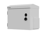 Armário RACK de parede 10" hermético IP55 para montagem na parede/poste 320x220x300 cinza (montada)