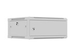 Armário de instalação RACK suspenso 19" 4U 600x600 cinza portas metálicas (flat pack)