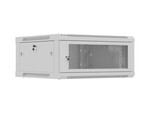 Armário de instalação RACK suspenso 19" 4U 600x600 cinza com portas perfuradas (flat pack)