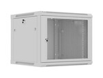 Armário de instalação RACK suspenso 19" 9U 600x600 cinza com portas perfuradas (flat pack)