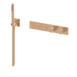 Zestaw termostatyczny CANNOLI SATIN COPPER podtynkowy 3-funkcyjny