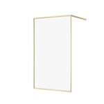 Kabina prysznicowa walk-in LARGA złota mat 120x200 szkło transparentne