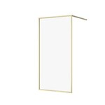 Kabina prysznicowa walk-in LARGA złota mat 100x200 szkło transparentne