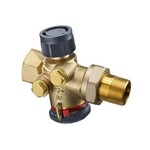 Zawór regulacyjny Cocon QTZ, DN 15, 1/2 GW + półśrubunek, 150-1050 l/h, PN16, bez zaworków pomiarowych